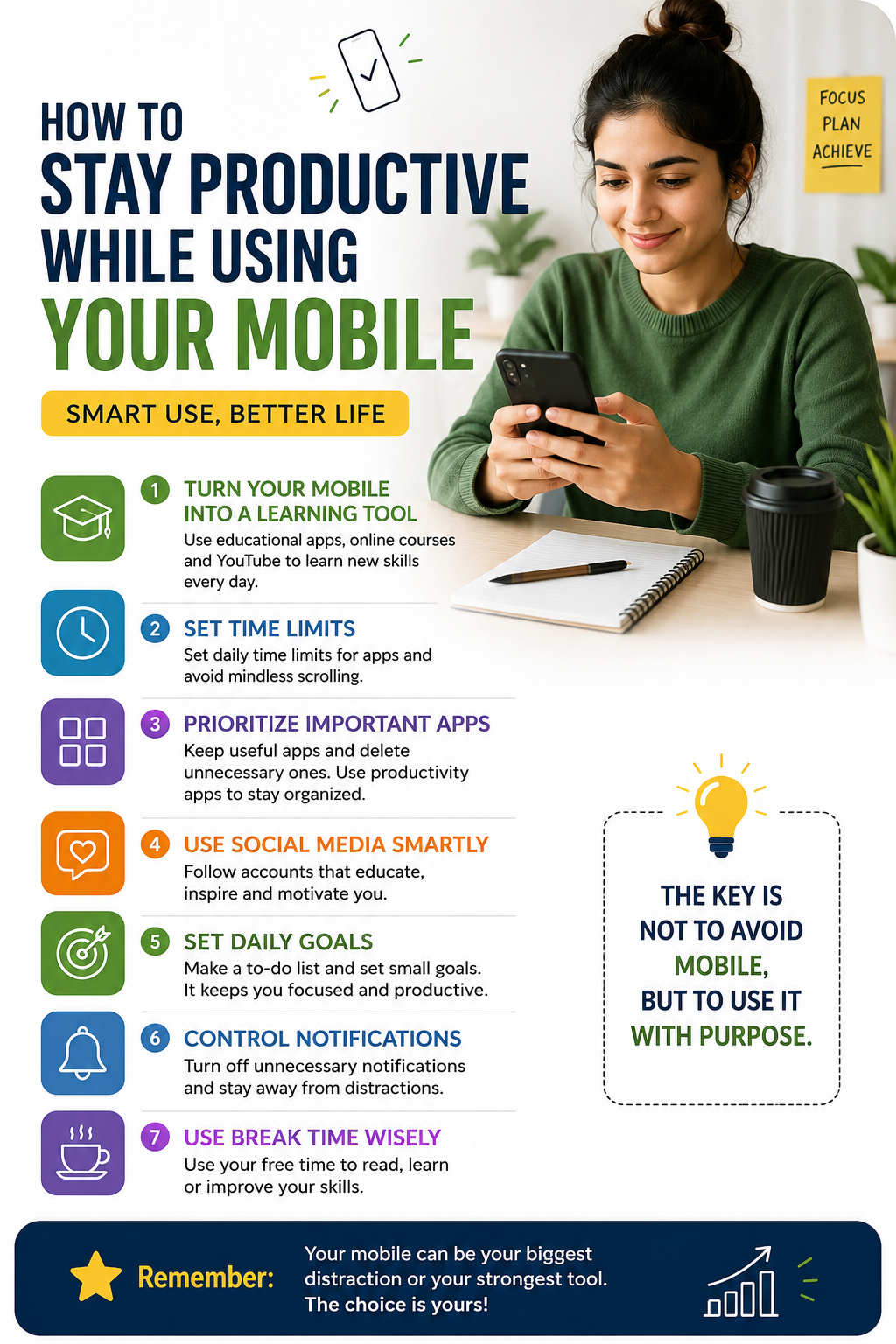 How to stay productive while using mobile