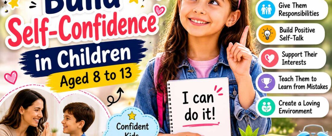 How to build self-confidence in children aged(8to 13)