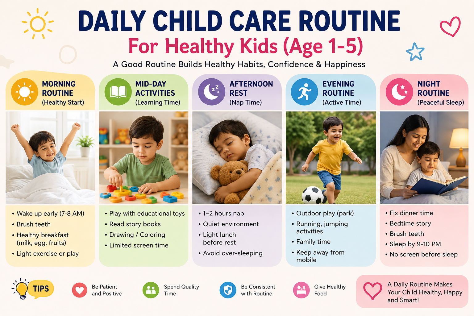 Top Tips for Kids’ Healthy Morning and Evening Routines