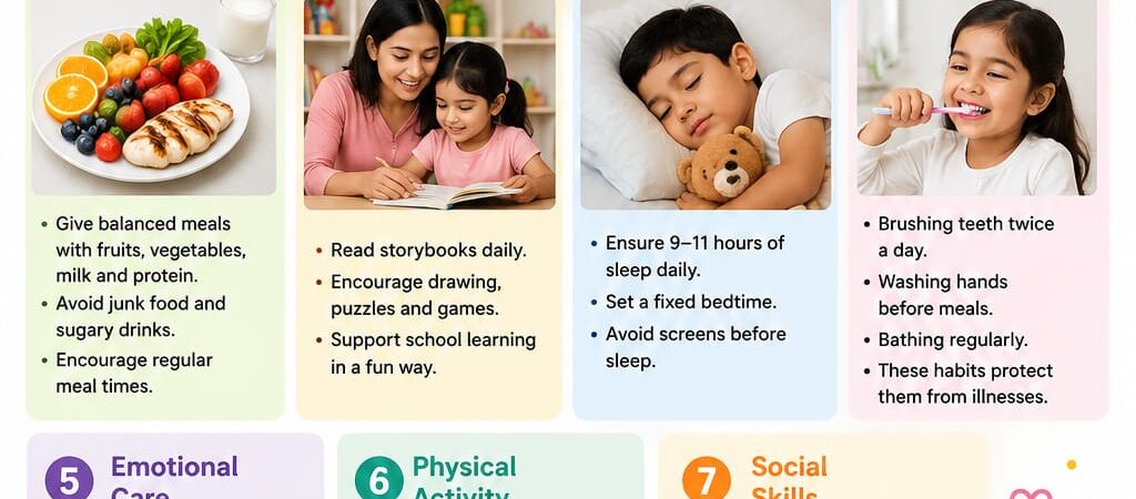 Caring for children(Age 3 to 7 years)