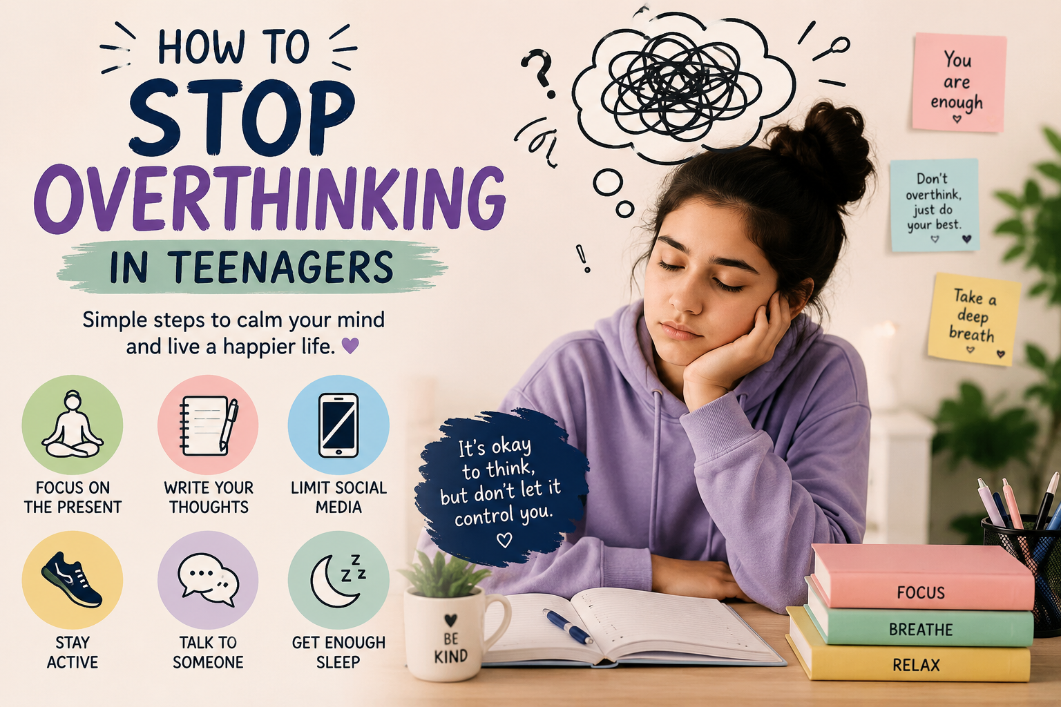 How to stop over thinking in teenagers