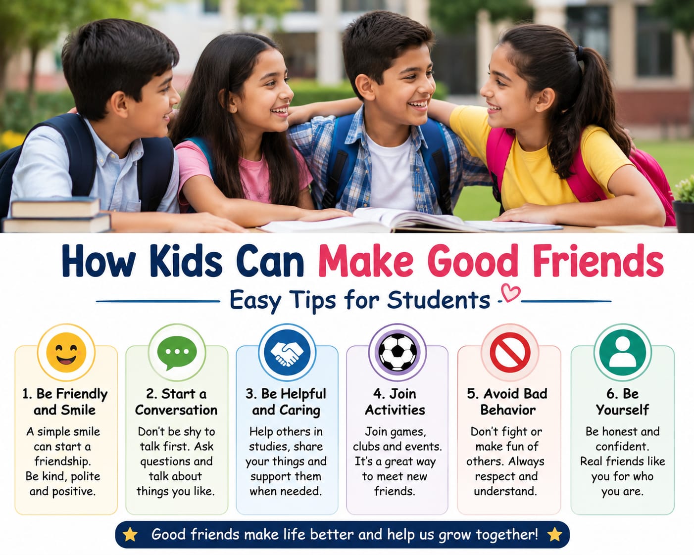 How kids can make good friends