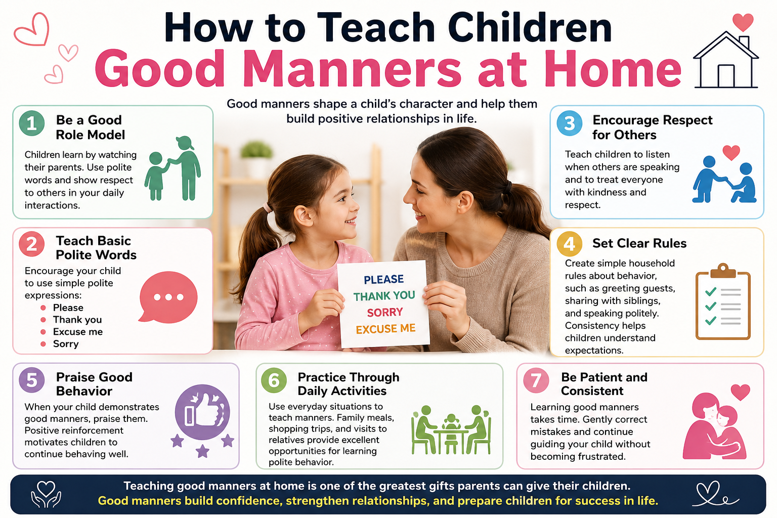 How to teach children good manners at home