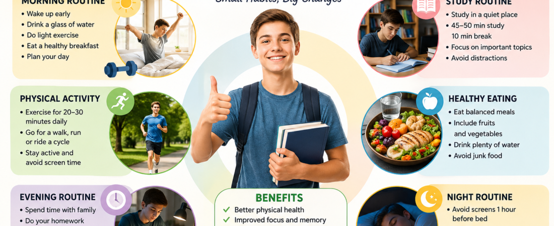 Healthy daily routine for teenagers